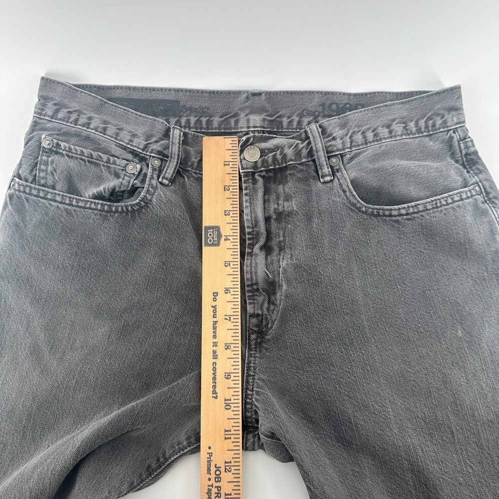 Gap 1969 Jeans Mens 34x32 Gray Denim Relaxed Straight‎ Leg 5-Pocket Vintage - Picture 6 of 8